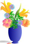 An image of a flower vase representing the FIB-DM concept of arrangement.