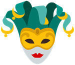 A carnival mask representing the Role concept.